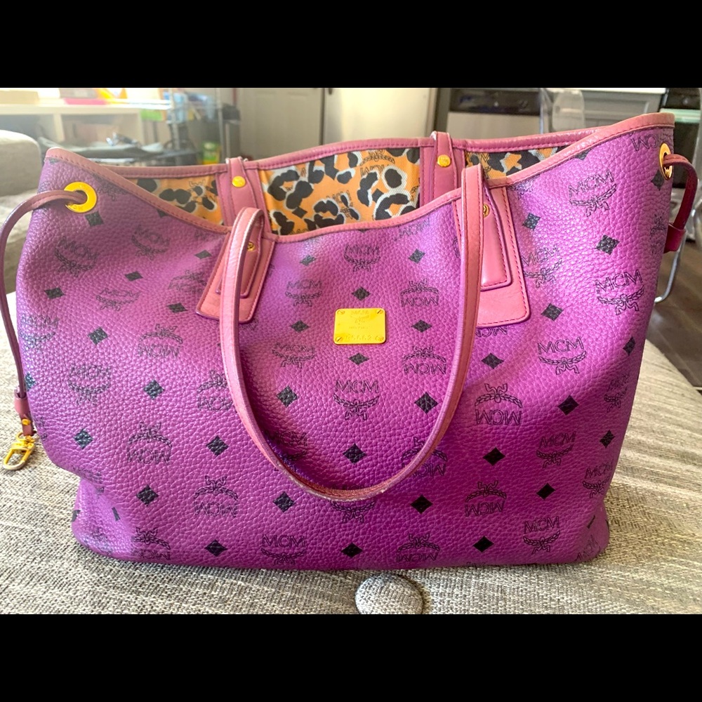 Authentic MCM purple purse